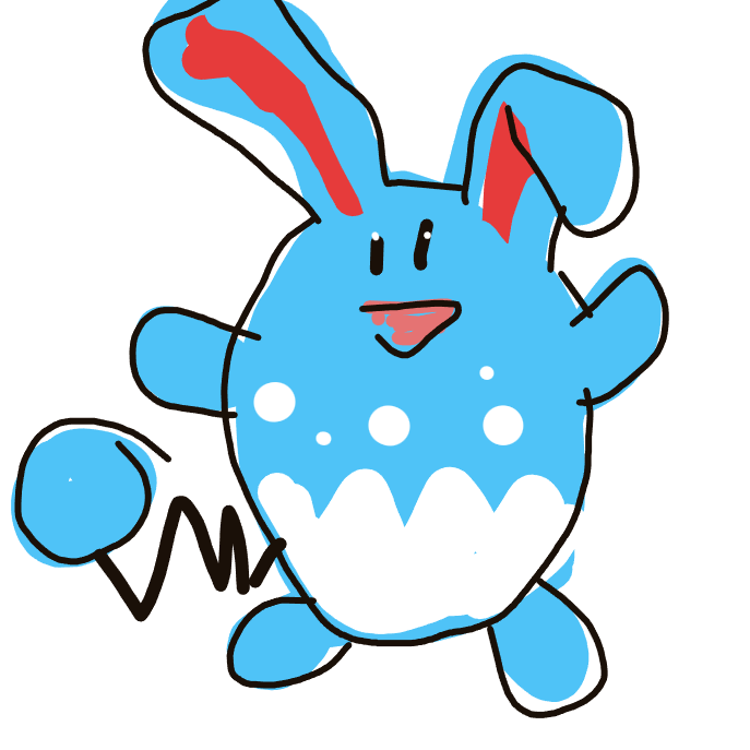 Lala_fangs's drawing of Azumarill — Pokémon sketch on Sketchdex