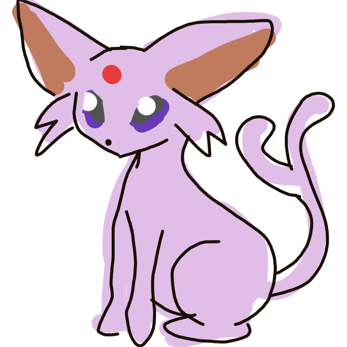 Lala_fangs's drawing of Espeon — Pokémon sketch on Sketchdex