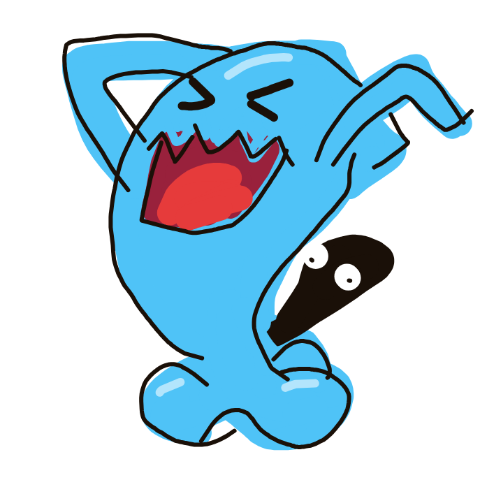Lala_fangs's drawing of Wobbuffet — Pokémon sketch on Sketchdex