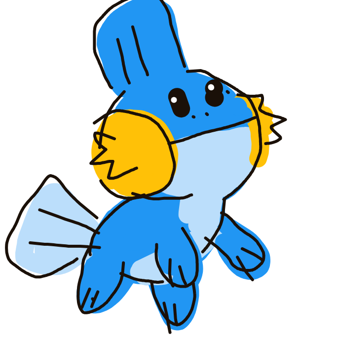 Lala_fangs's drawing of Mudkip — Pokémon sketch on Sketchdex