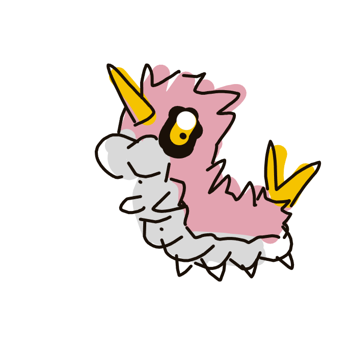 Lala_fangs's drawing of Wurmple — Pokémon sketch on Sketchdex
