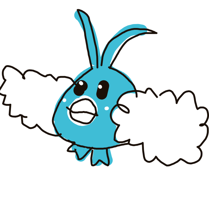 Lala_fangs's drawing of Swablu — Pokémon sketch on Sketchdex