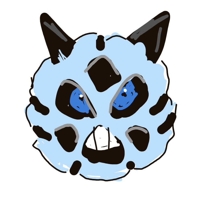 Lala_fangs's drawing of Glalie — Pokémon sketch on Sketchdex