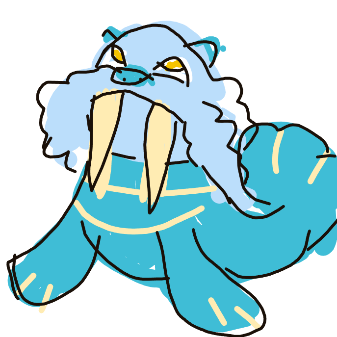 Lala_fangs's drawing of Walrein — Pokémon sketch on Sketchdex