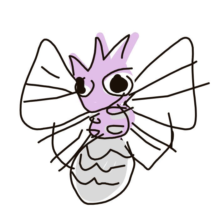 Venomoth drawing