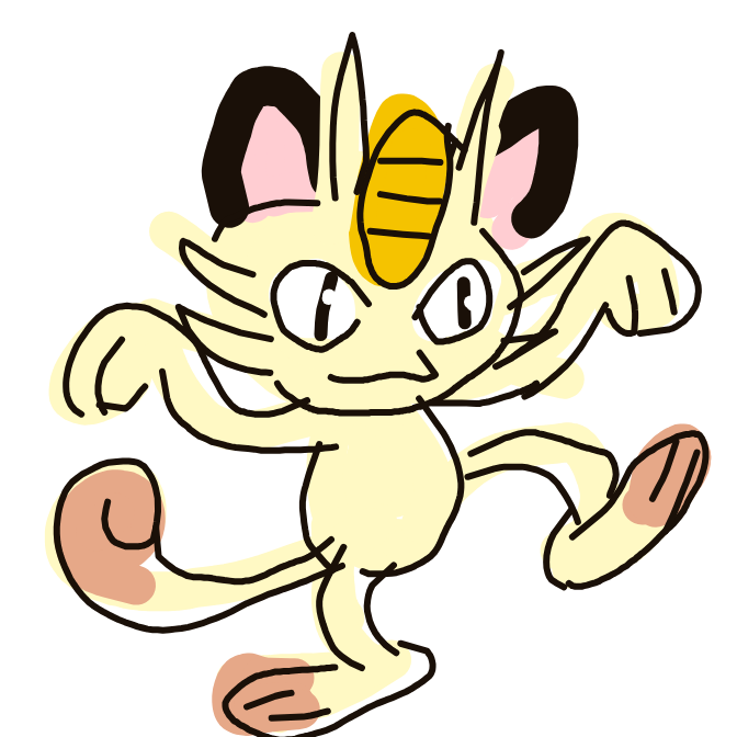 Meowth drawing