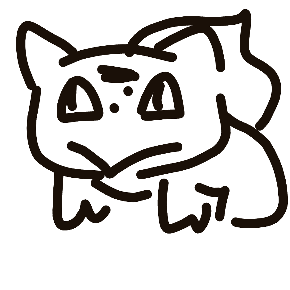 MightyJigglypuff694's drawing of Bulbasaur — Pokémon sketch on Sketchdex