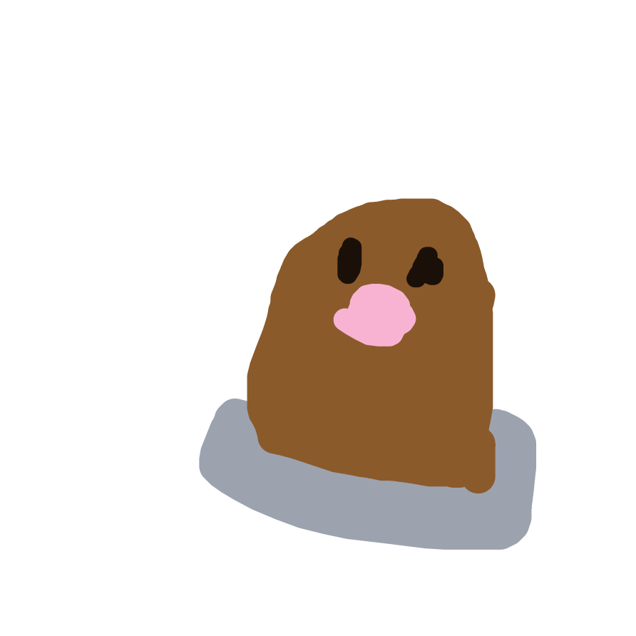 MysticClefable420's drawing of Diglett — Pokémon sketch on Sketchdex