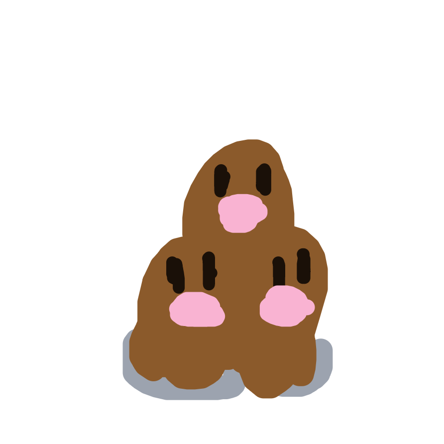 Dugtrio drawing