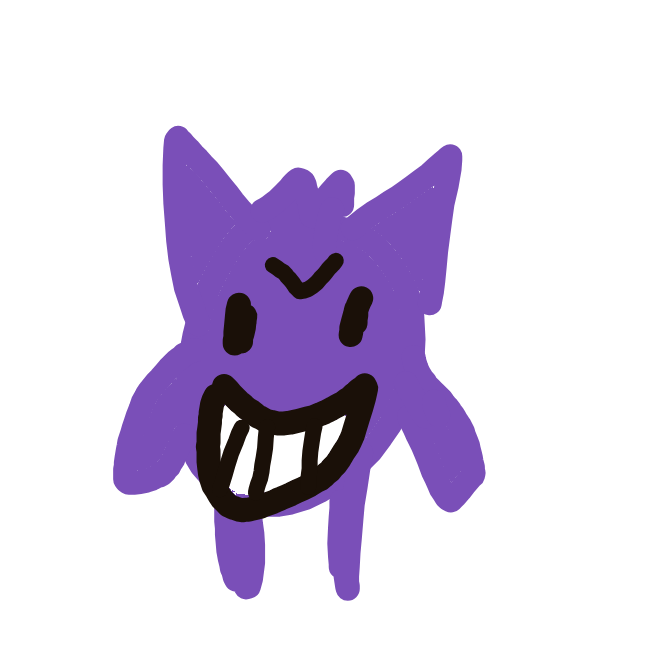 Slothy0612's drawing of Gengar — Pokémon sketch on Sketchdex