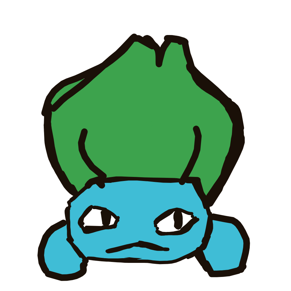 PrimalFlareon329's drawing of Bulbasaur — Pokémon sketch on Sketchdex