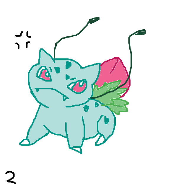 PokeQuils's drawing of Ivysaur — best Pokémon fan art on Sketchdex