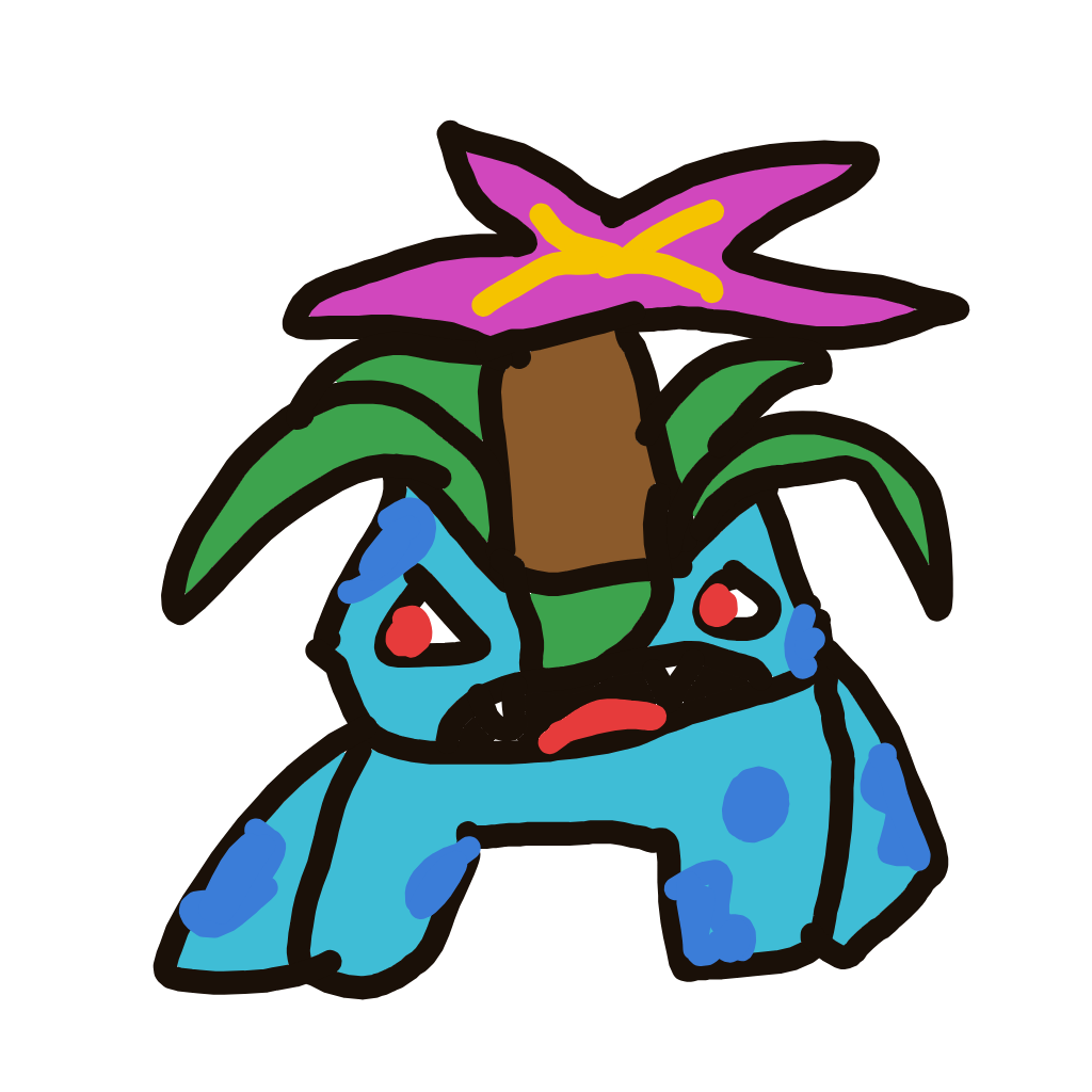 Bubbl3z's drawing of Venusaur — Pokémon sketch on Sketchdex