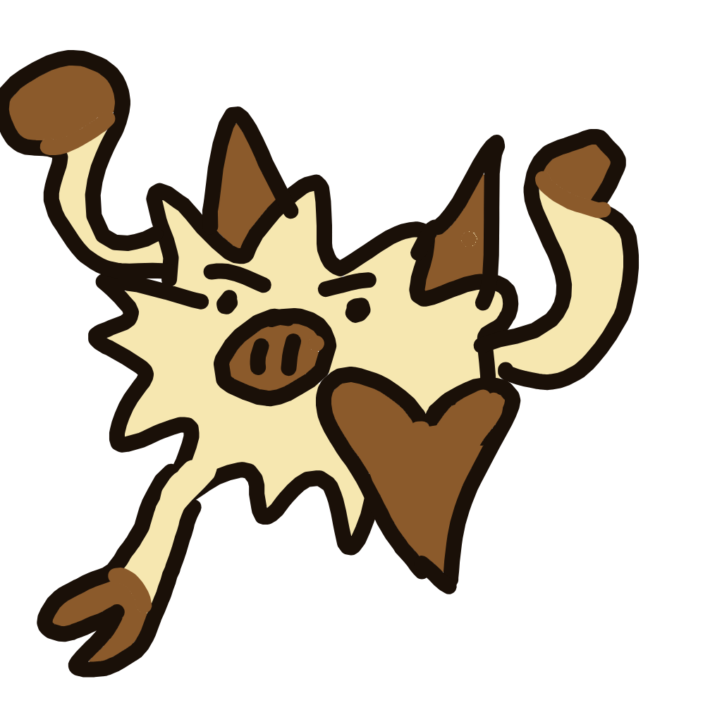 Bubbl3z's drawing of Mankey — Pokémon sketch on Sketchdex