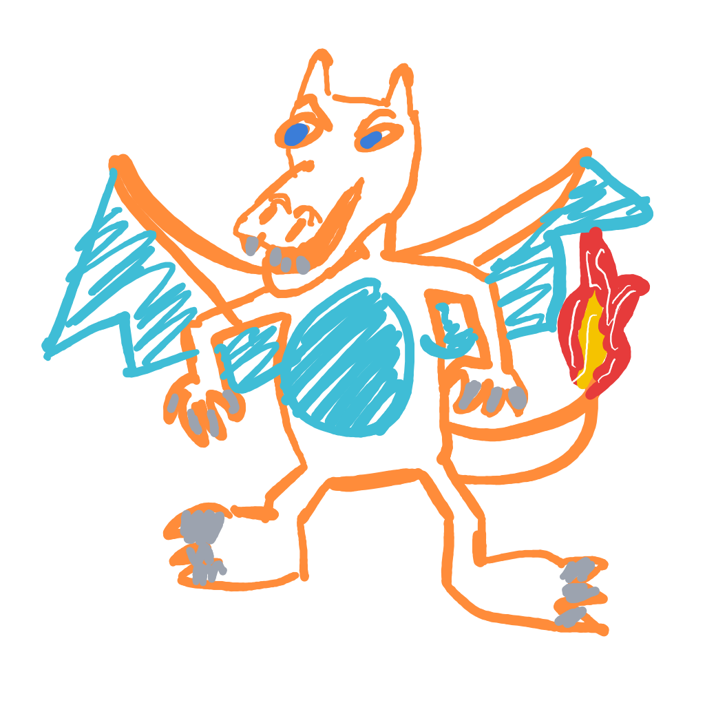 GigaLapras545's drawing of Charizard — Pokémon sketch on Sketchdex