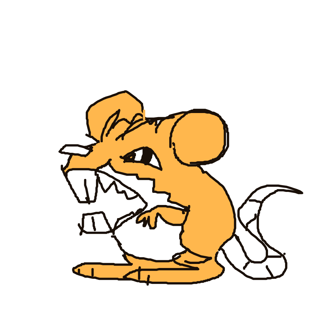 SwiftMewtwo590's drawing of Raticate — Pokémon sketch on Sketchdex