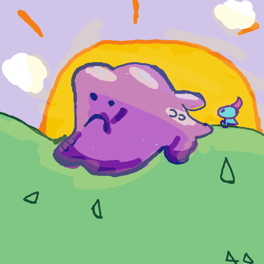 Marnie's drawing of Ditto — Pokémon sketch on Sketchdex