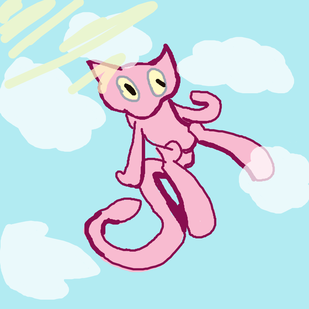 Marnie's drawing of Mew — Pokémon sketch on Sketchdex
