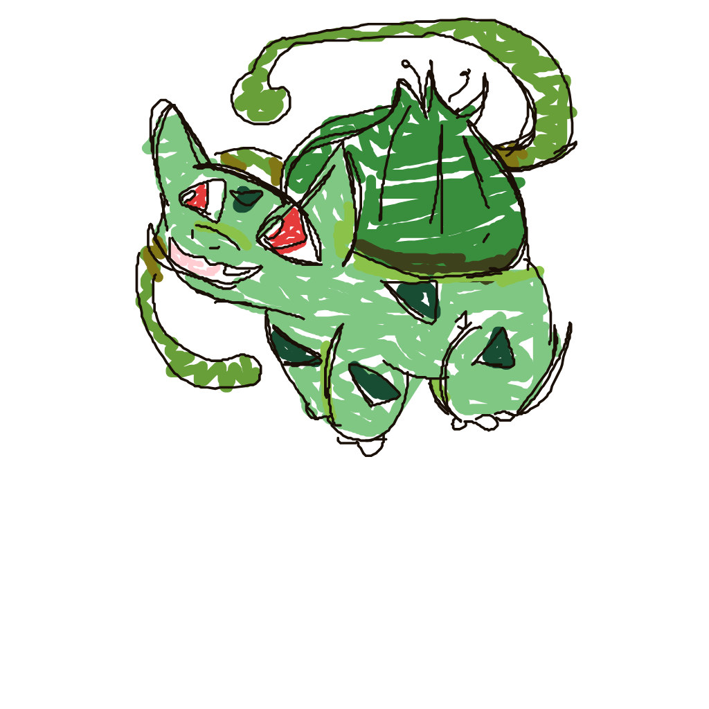 Marnie's drawing of Bulbasaur — Pokémon sketch on Sketchdex