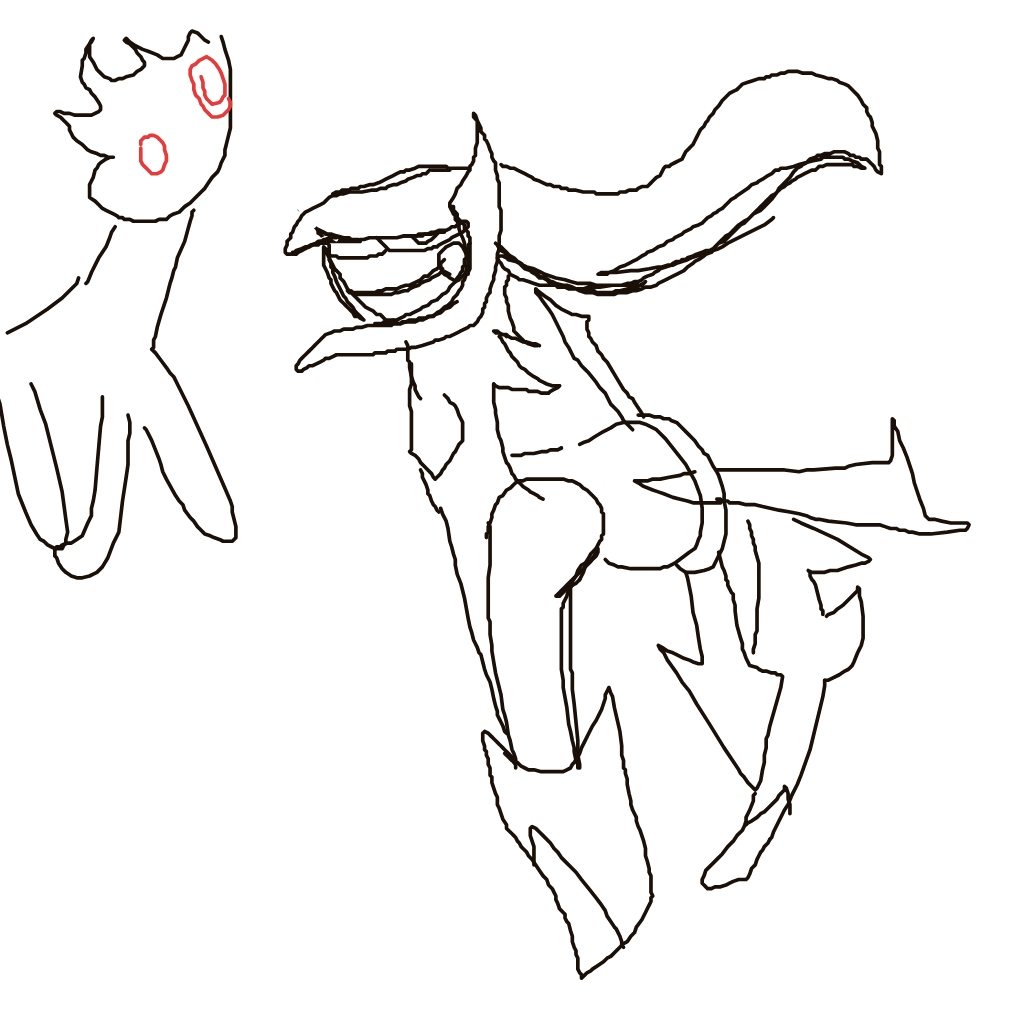 Marnie's drawing of Arceus — Pokémon sketch on Sketchdex