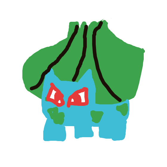 EmeraldMachamp700's drawing of Bulbasaur — Pokémon sketch on Sketchdex