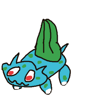 luischuchi1's drawing of Bulbasaur — Pokémon sketch on Sketchdex