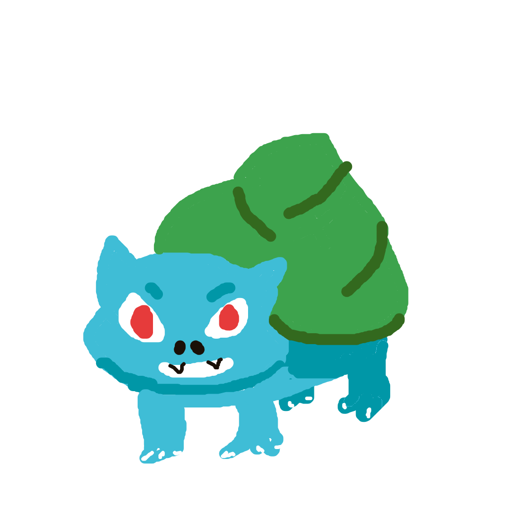 GigaSnorlax888's drawing of Bulbasaur — Pokémon sketch on Sketchdex