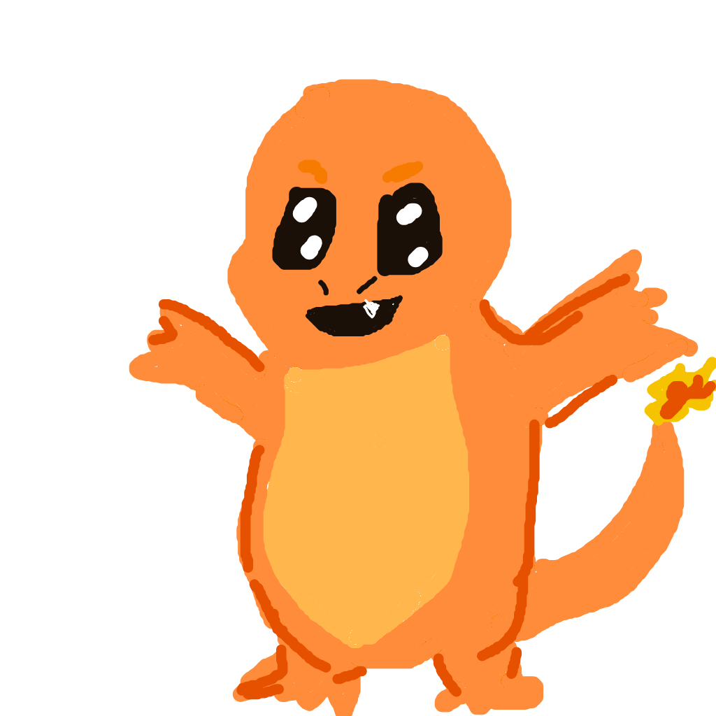 GigaSnorlax888's drawing of Charmander — Pokémon sketch on Sketchdex