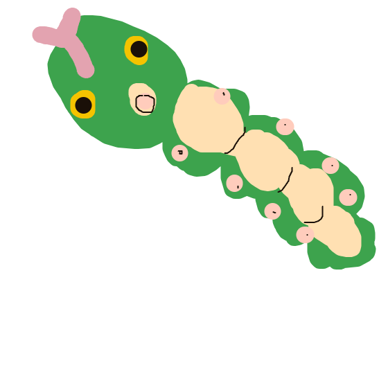 HyperExeggutor409's drawing of Caterpie — Pokémon fan art on Sketchdex