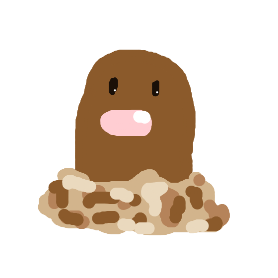 HyperExeggutor409's drawing of Diglett — Pokémon sketch on Sketchdex