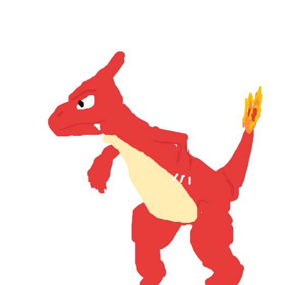 HyperExeggutor409's drawing of Charmeleon — Pokémon sketch on Sketchdex