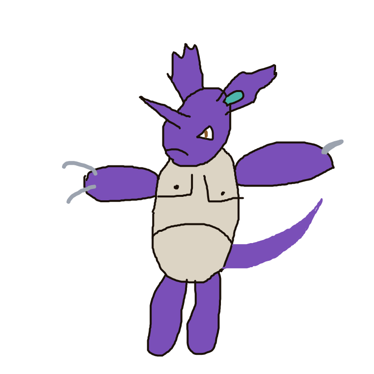 WildElectabuzz239's drawing of Nidoking — Pokémon sketch on Sketchdex