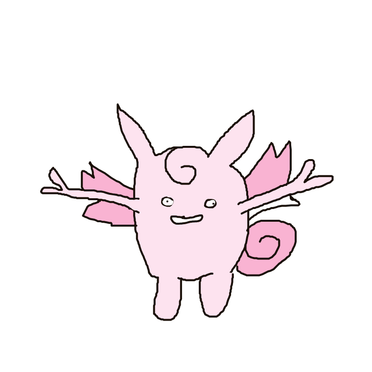 WildElectabuzz239's drawing of Clefable — Pokémon sketch on Sketchdex