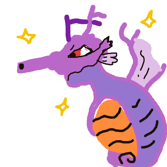 ChillGuyHarry's drawing of Kingdra — Pokémon sketch on Sketchdex