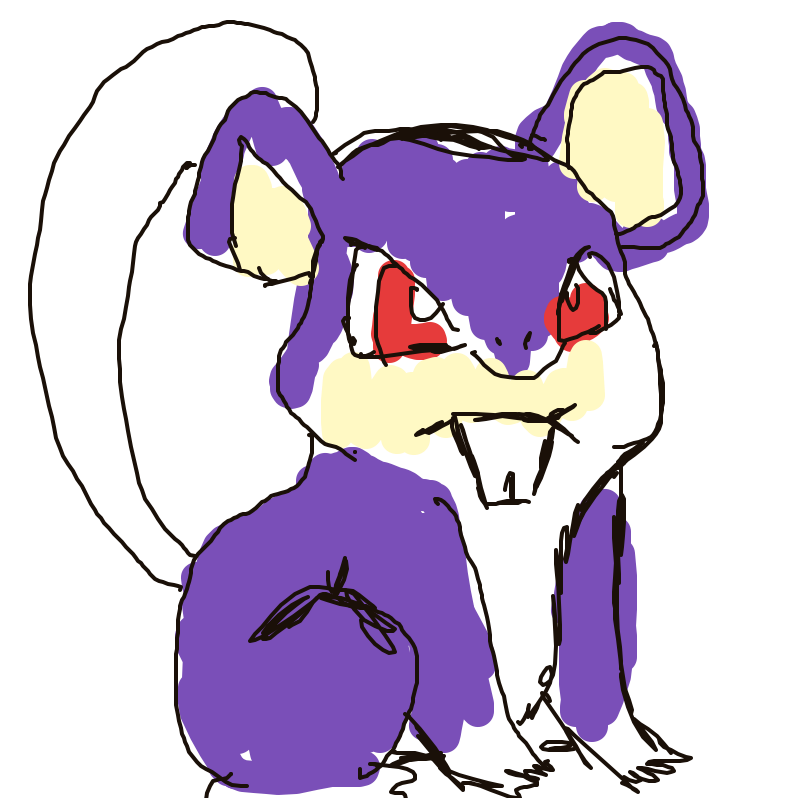 PlasmaHaunter286's drawing of Rattata — Pokémon sketch on Sketchdex