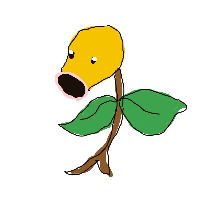 PlasmaHaunter286's drawing of Bellsprout — Pokémon sketch on Sketchdex