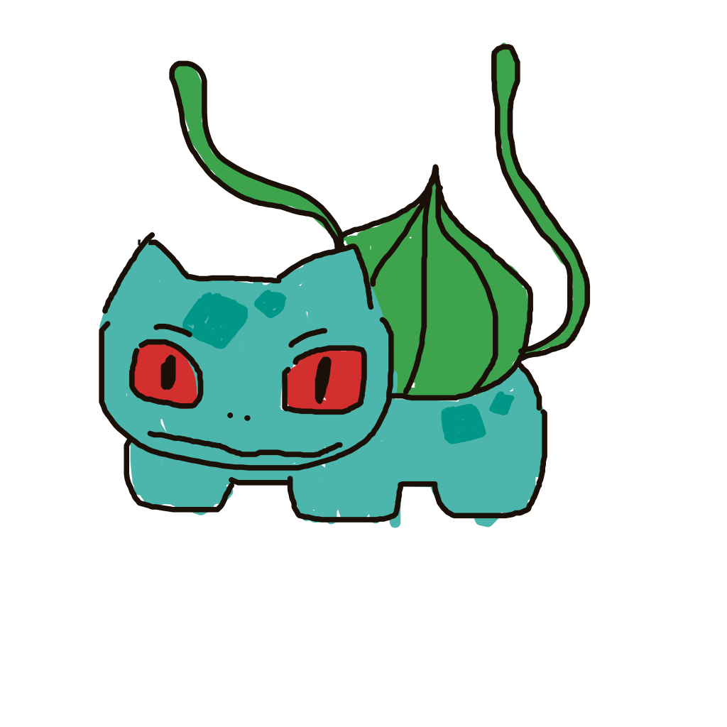 crunchy_'s drawing of Bulbasaur — Pokémon sketch on Sketchdex