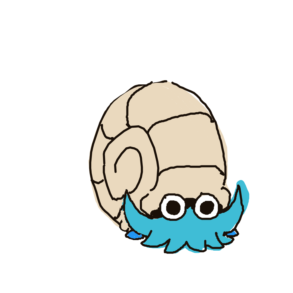 Omanyte drawing
