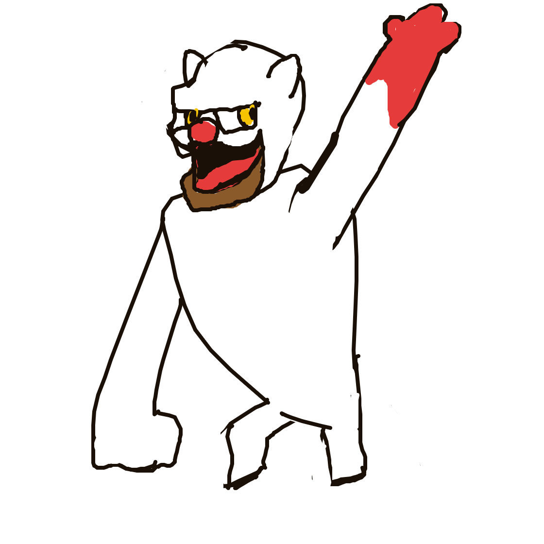 Onthecobb's drawing of Vigoroth — Pokémon sketch on Sketchdex
