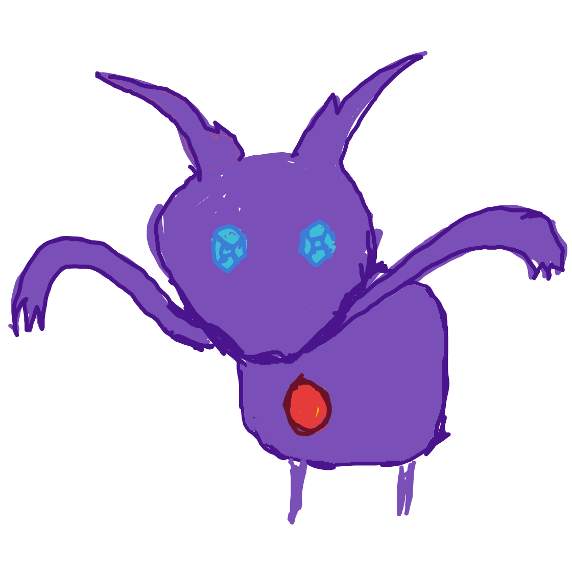 Onthecobb's drawing of Sableye — Pokémon sketch on Sketchdex