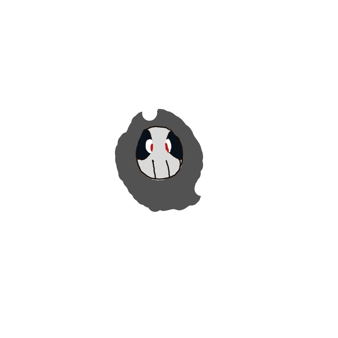 Onthecobb's drawing of Duskull — Pokémon sketch on Sketchdex