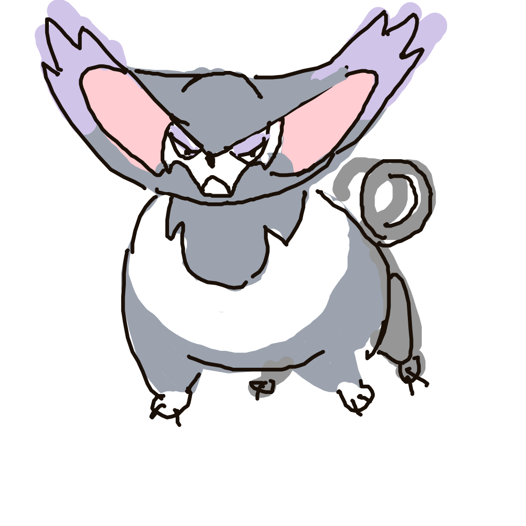 Onthecobb's drawing of Purugly — Pokémon sketch on Sketchdex