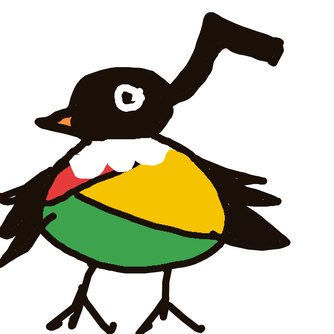 Onthecobb's drawing of Chatot — Pokémon sketch on Sketchdex