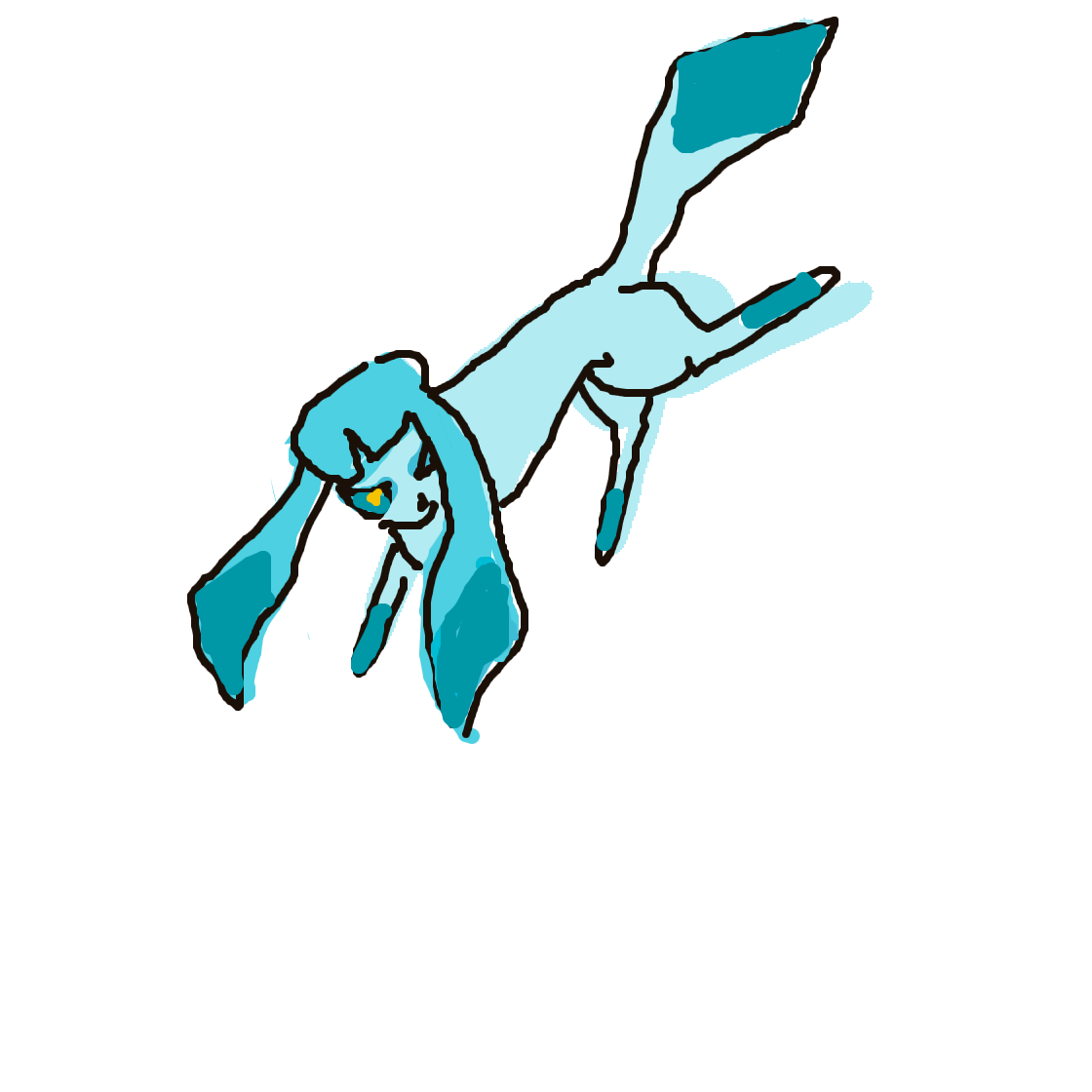 Onthecobb's drawing of Glaceon — Pokémon sketch on Sketchdex