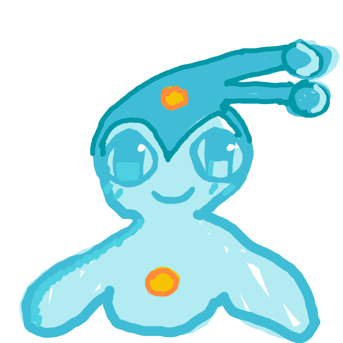 Onthecobb's drawing of Manaphy — Pokémon sketch on Sketchdex