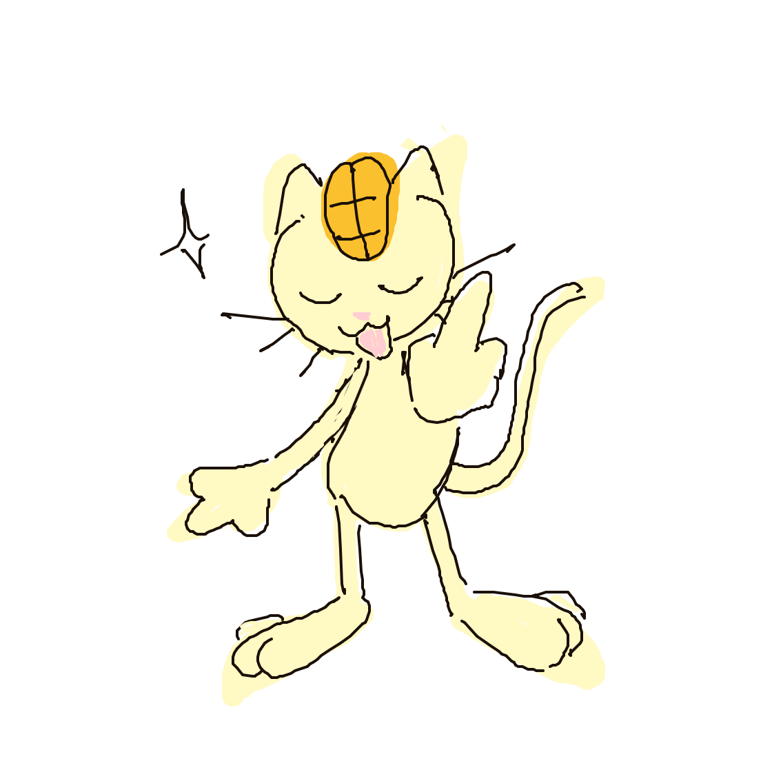 Meowth drawing