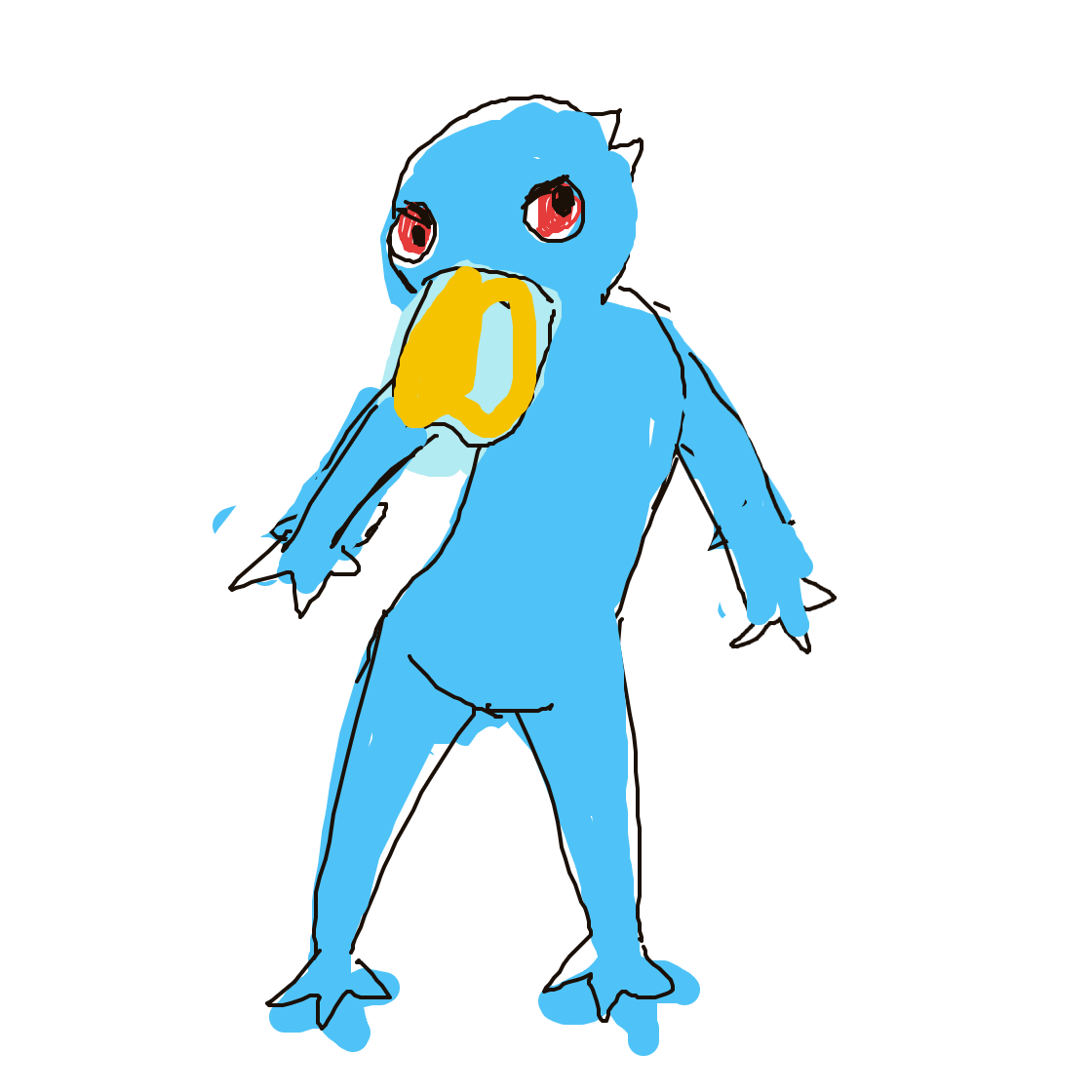 Golduck drawing