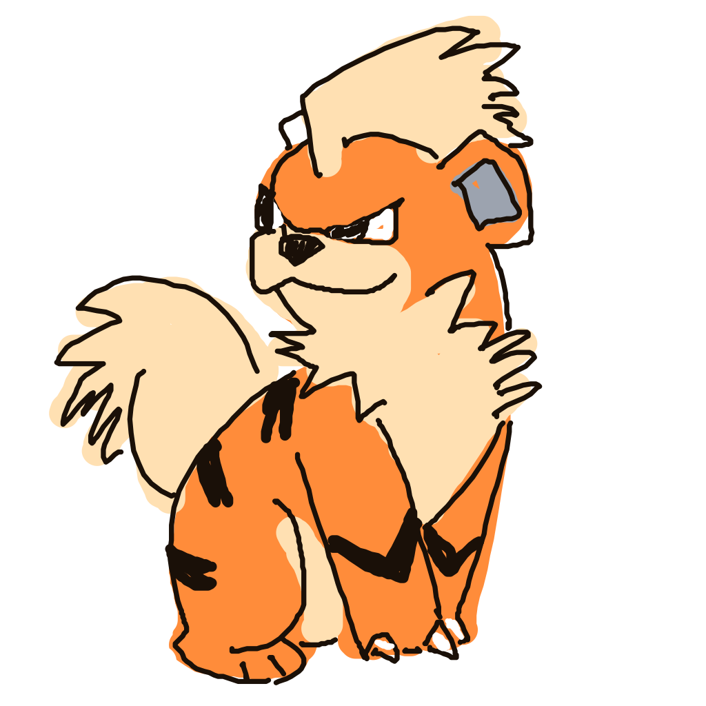 Growlithe drawing