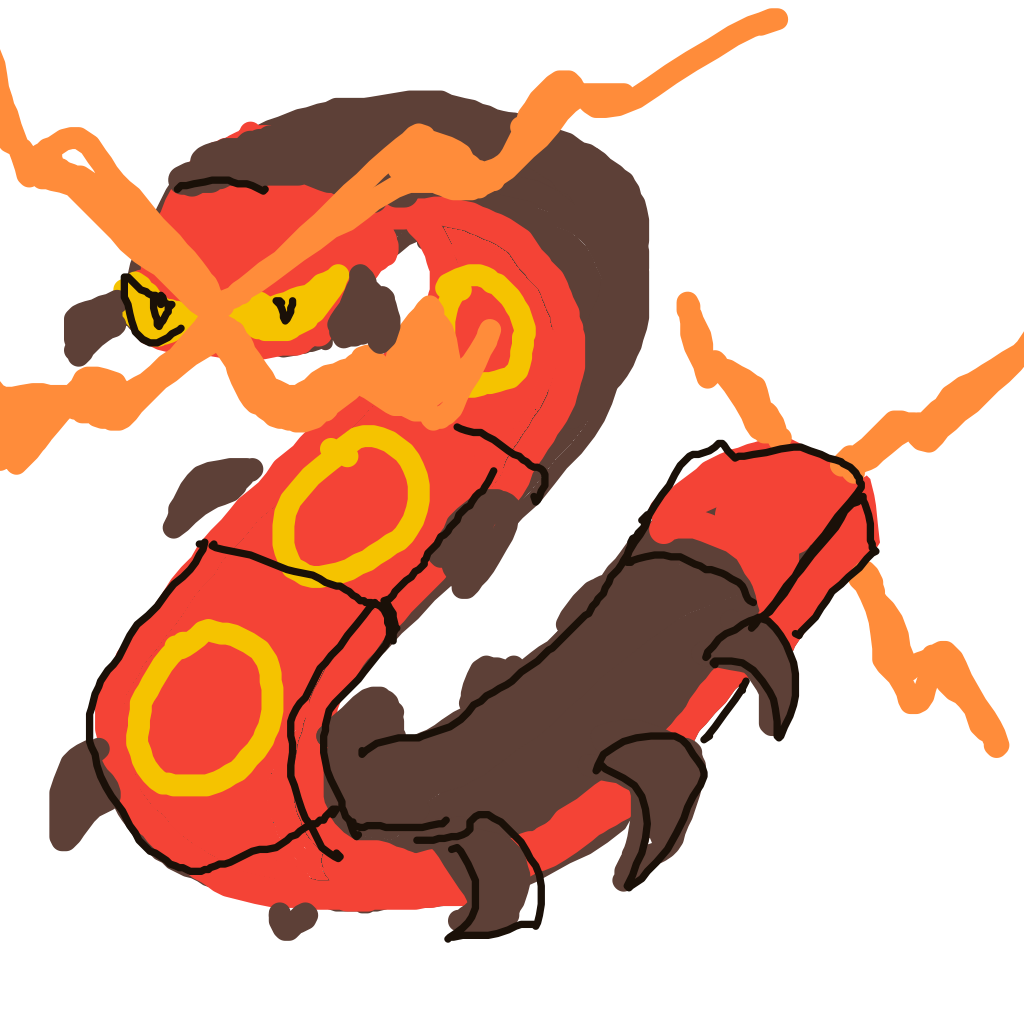 Onthecobb's drawing of Centiskorch — Pokémon sketch on Sketchdex