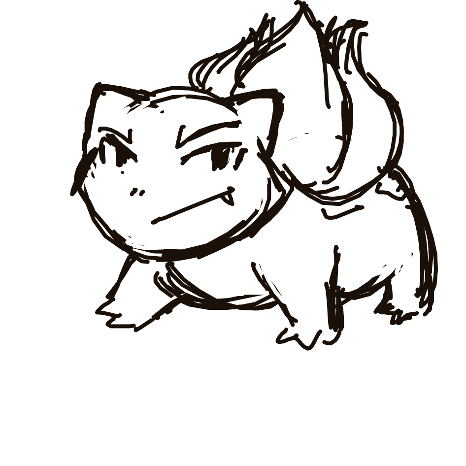 SwiftHitmonlee630's drawing of Bulbasaur — Pokémon sketch on Sketchdex